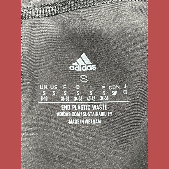 Adidas - Women's High-Rise Tight Fit Training Leggings - Black - Small - Picture 13 of 16